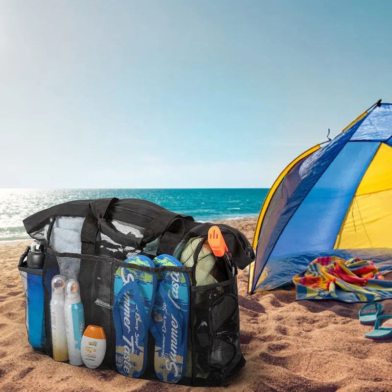 Strandtas extra large waterdicht inklapbaar nylon