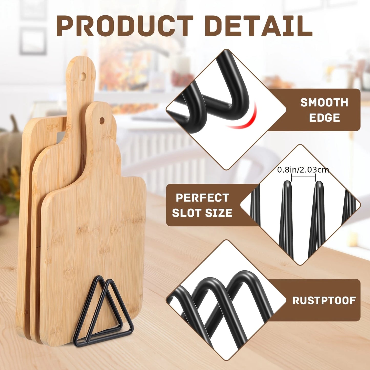 Metalen snijplankhouder voor keuken