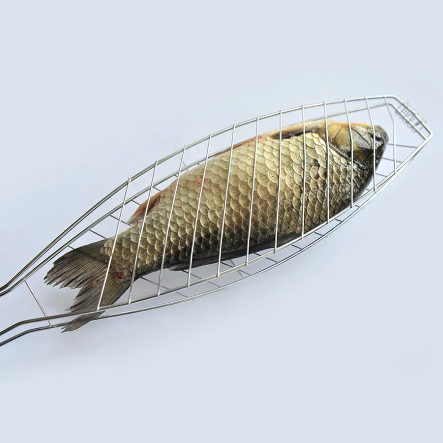 Grillmand metaal non-stick voor vis groenten