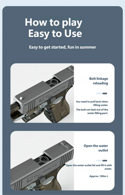 Waterpistool mini zonder batterijen