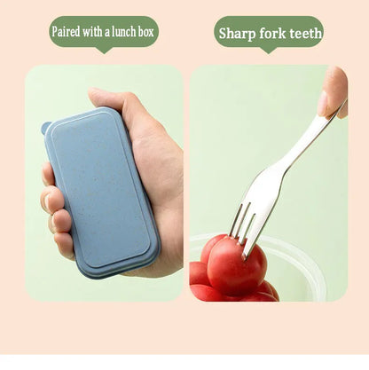 Draagbare RVS Bestekset met Lepel en Vork