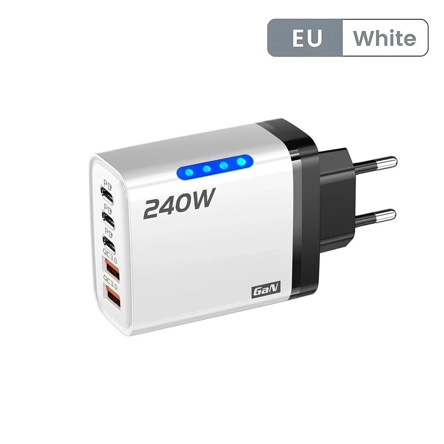 120W USB C  snellader EU stekker