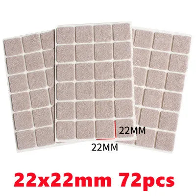 Viltpads voor meubelvoeten: zelfklevende bescherming tegen krassen en geluid