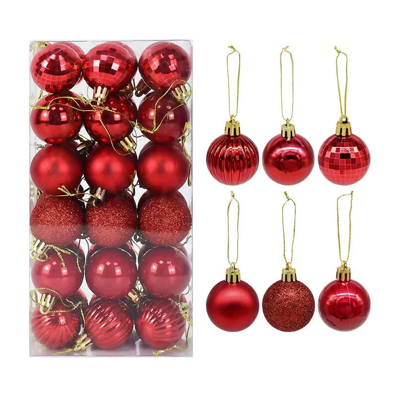 Kerstballen set decoratie