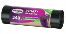 Grosik Jan Essential Sterke Vuilniszakken 240L Zwart 10 stuks