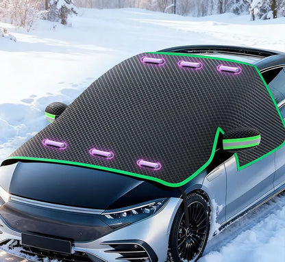Voorruit hoes auto tegen sneeuw en ijs