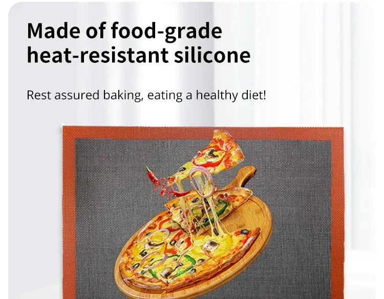 Private Label Silicone Baking and Grilling Mat 30x40 cm - Reusable for Oven and Microwave