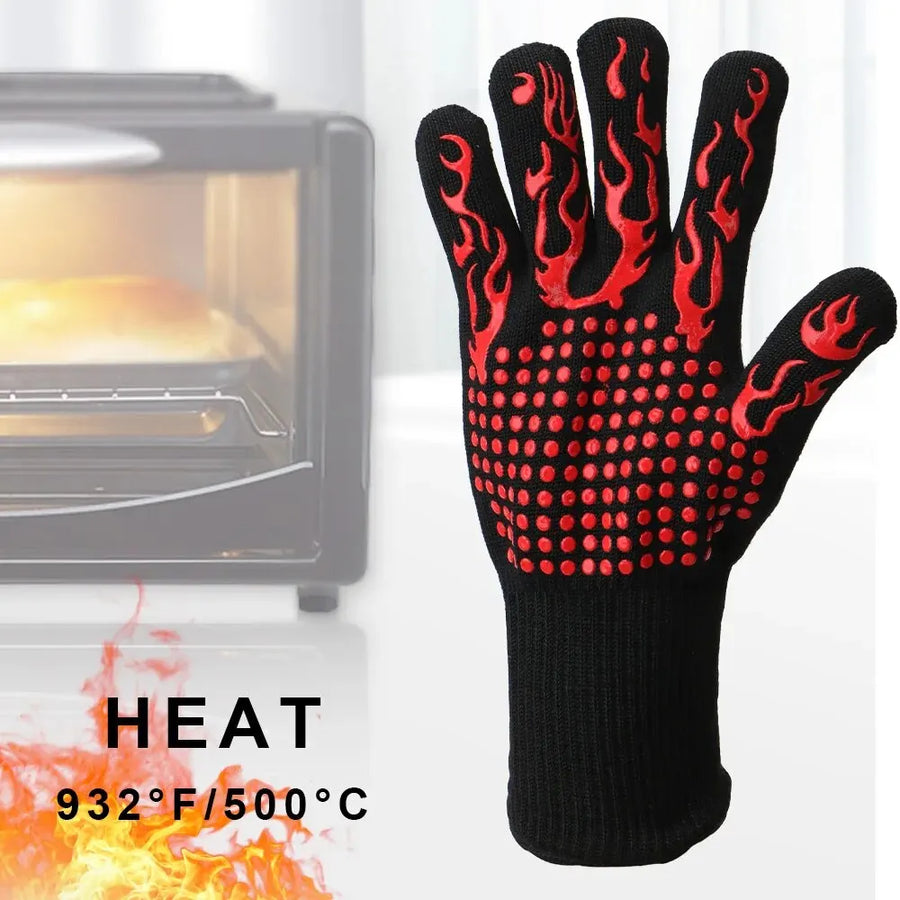 Hittebestendige handschoenen 500°C antislip katoen