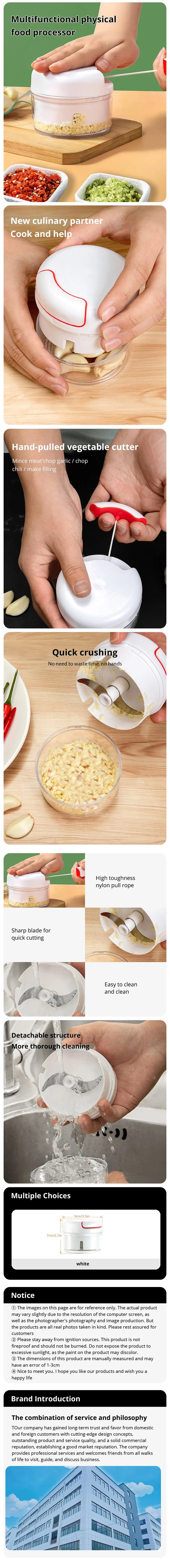 Compact Manual Garlic Mill