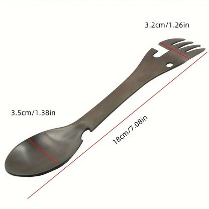 RVS Spork 5-in-1 voor Kamperen en Outdoor