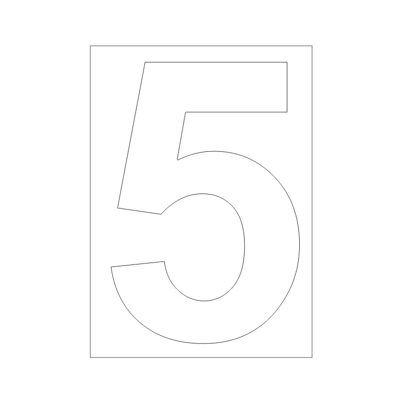 Zelfklevende Vuilnisbak Nummersticker