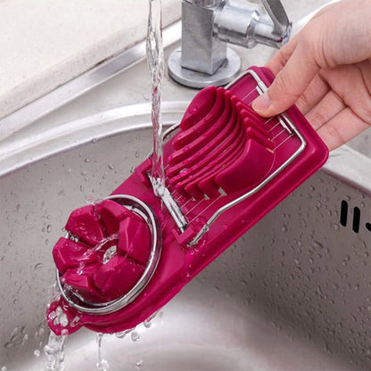 Ei snijapparaat met roestvrijstalen draad en PP basis