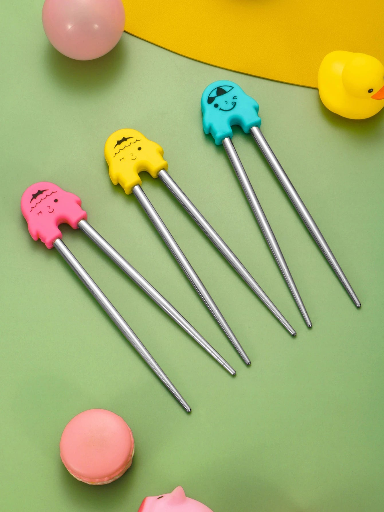 Oefen Eetstokjes met Cartoon Design voor Kinderen