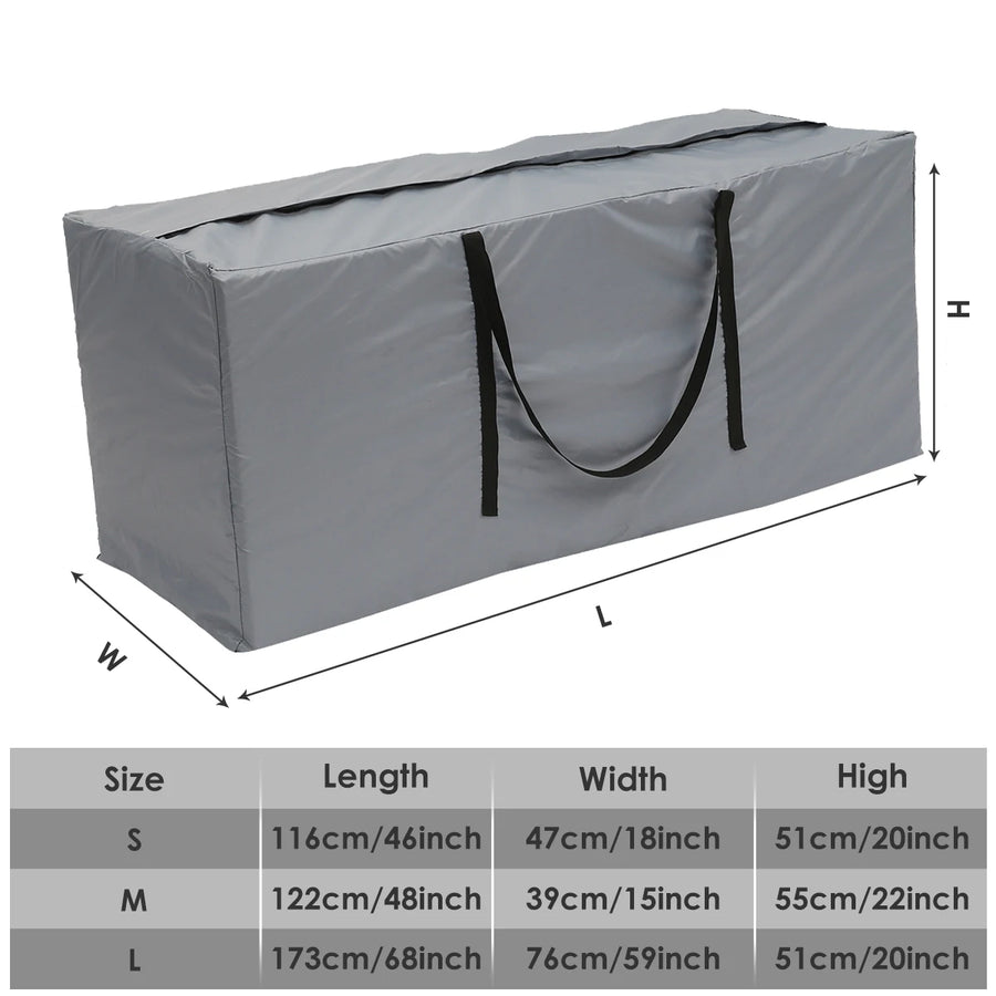 Opbergtas tuinkussens 173x76x51 cm Oxford waterdicht