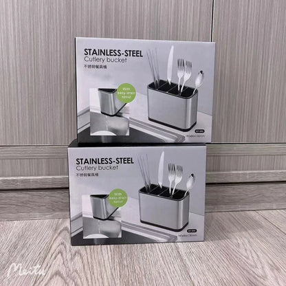 RVS Bestekhouder met Afdruiprek