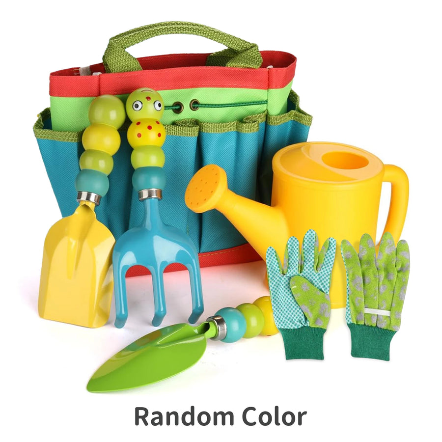 Kindertuingereedschap set rubber schep hark gieter