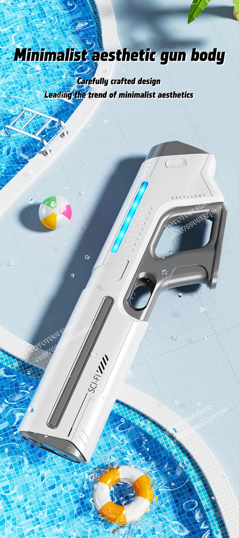 Fully Automatic Electric Water Gun with Large Capacity