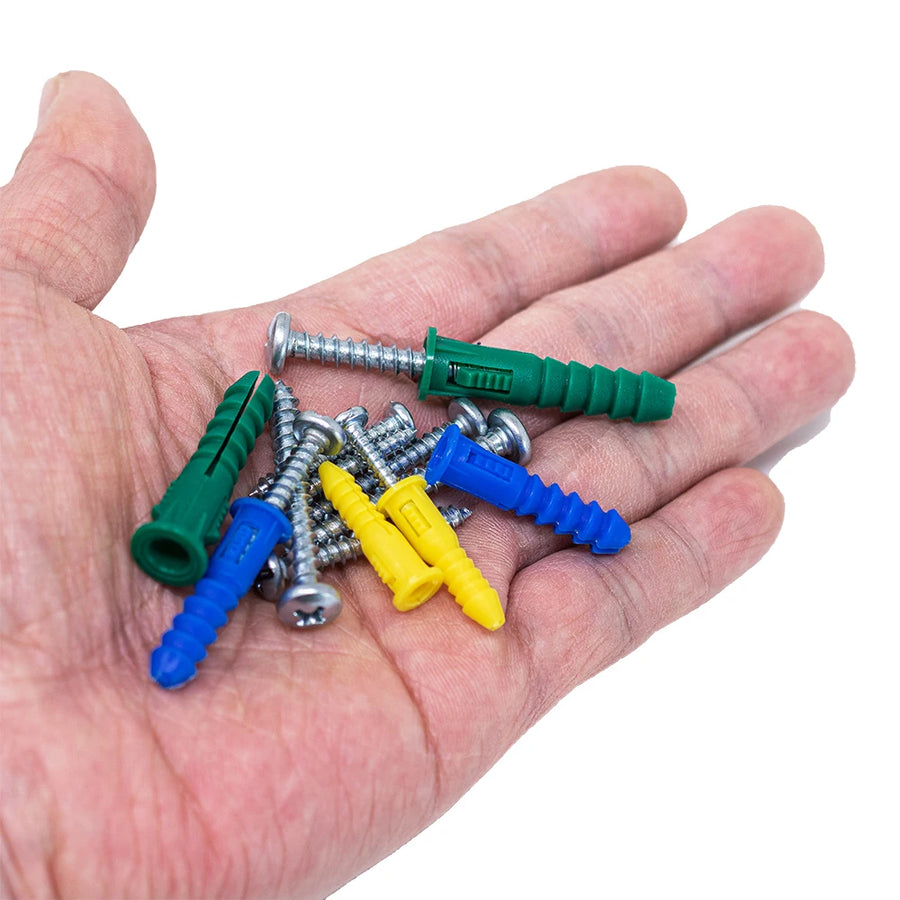 Wandpluggen 66 delig set (pluggen en schroeven)