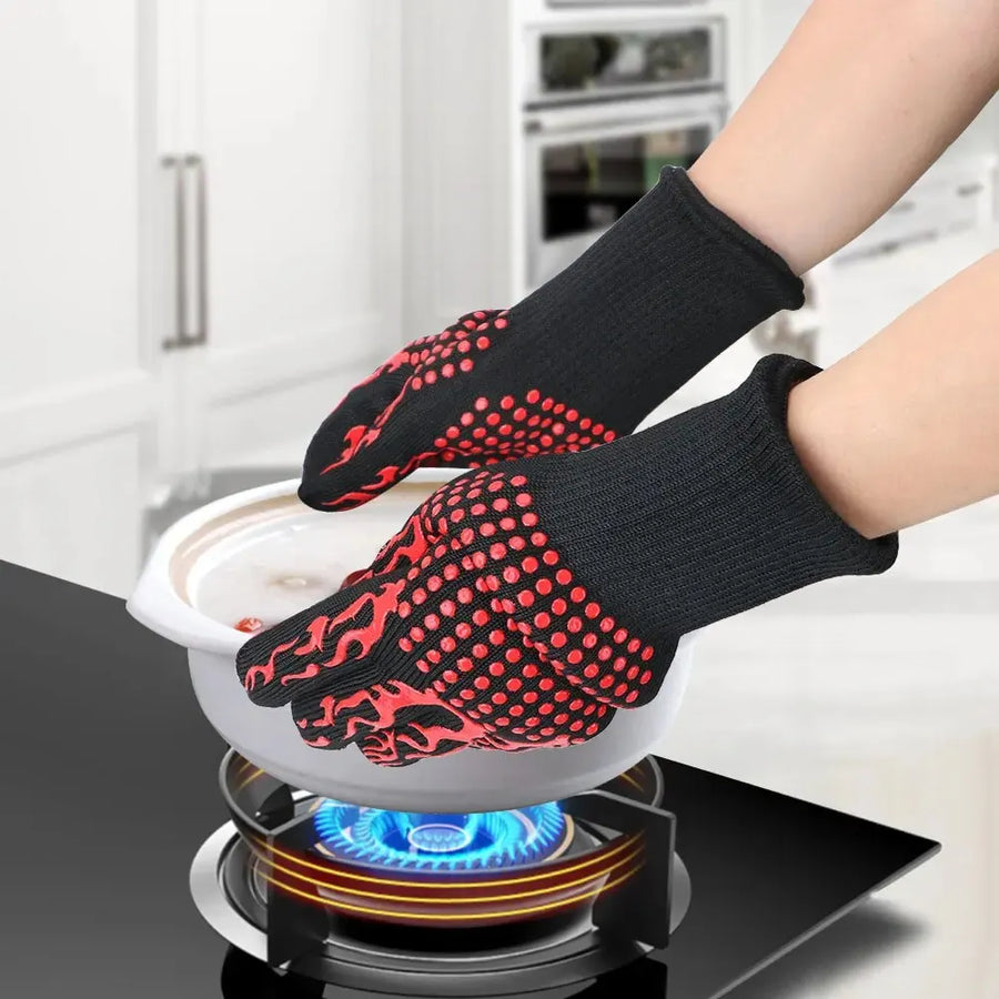 Hittebestendige handschoenen 500°C antislip katoen