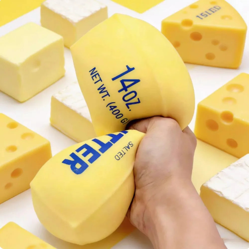 Squishy knijpspeeltje geel