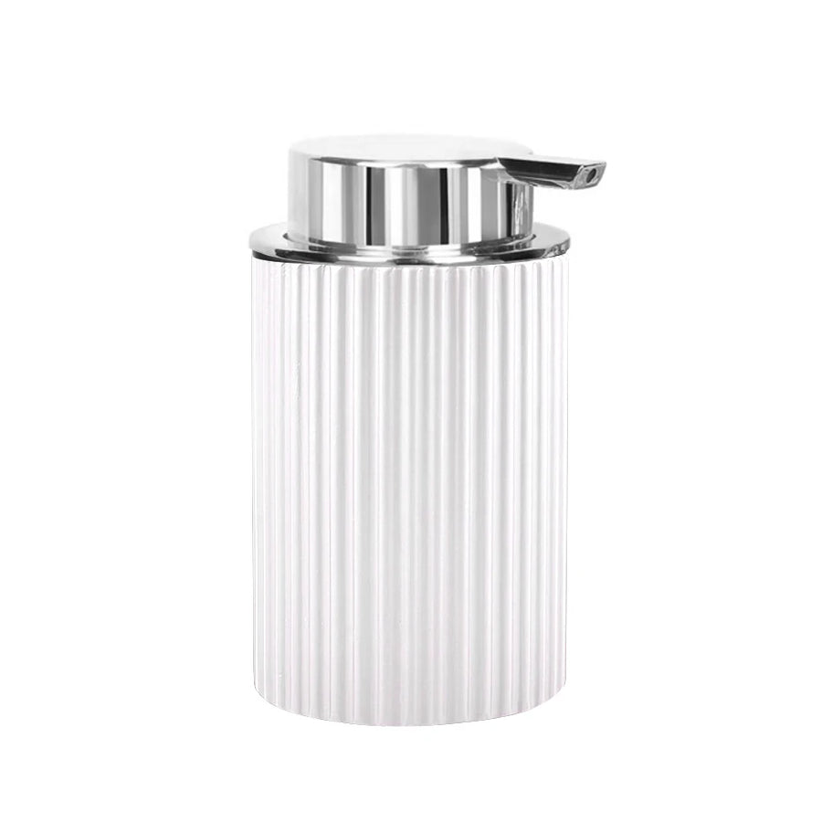 Schuimzeepdispenser kunststof wit zwart