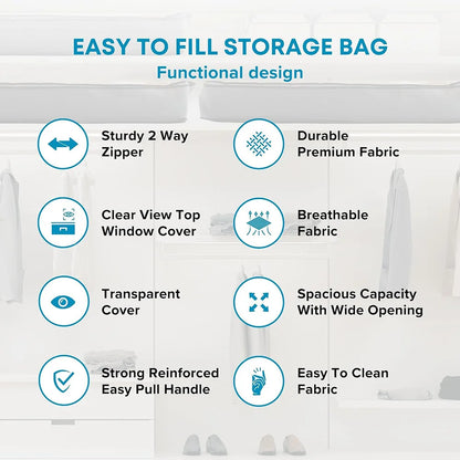 3-delige Opvouwbare Opbergboxen voor Onder het Bed