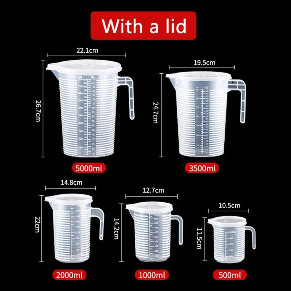 Clear Plastic Measuring Cup with Clear Scale