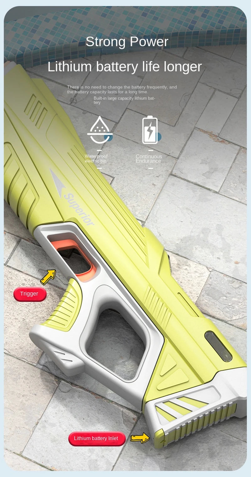 Electric Water Gun Automatic – 43 cm – For Kids and Adults