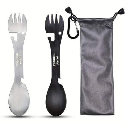 RVS Spork 5-in-1 voor Kamperen en Outdoor