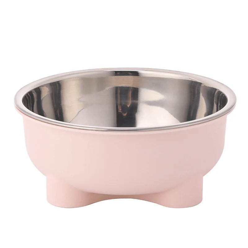 Voerbak 600 ml roestvrij staal antislip