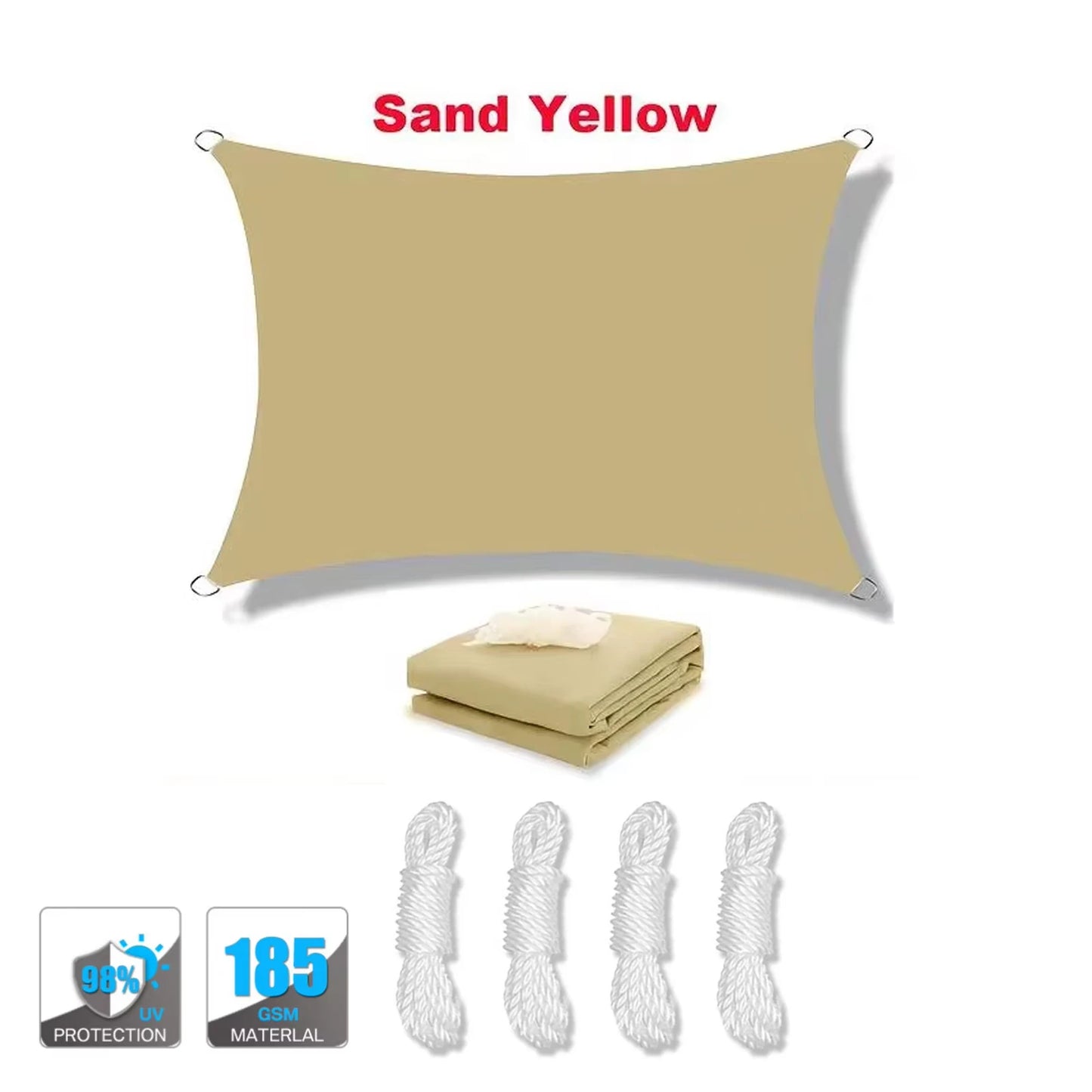 Zonnescherm waterdicht 95% UV-bescherming poly cotton