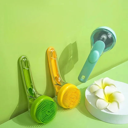 Huisdier borstel massage baden plastic