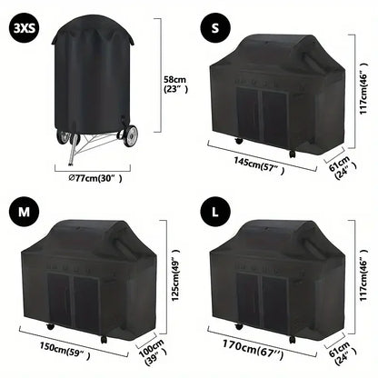 BBQ Gas Grillhoes Zwart met UV-bescherming voor Weber en Char-Broil