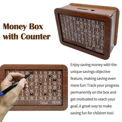 Houten spaarpot kinderen