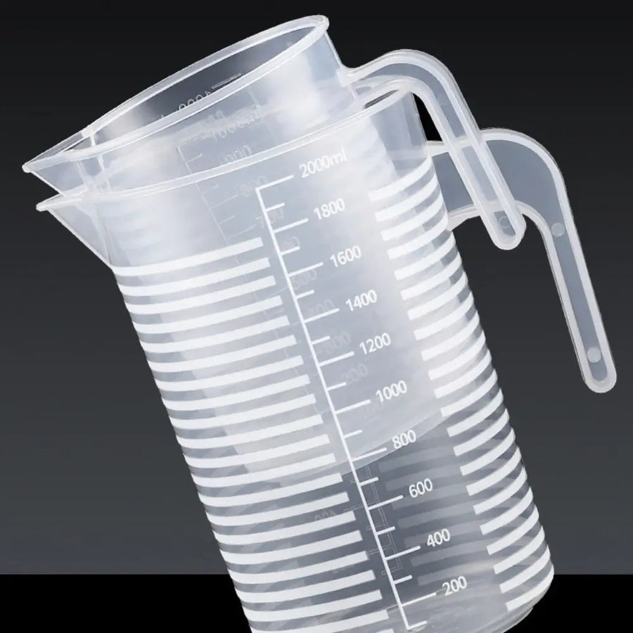 Maatbeker kunststof transparant 1L