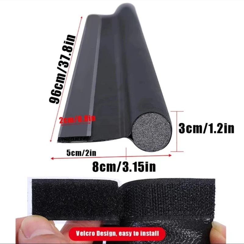 Tochtstrip deur 96 cm foam leer