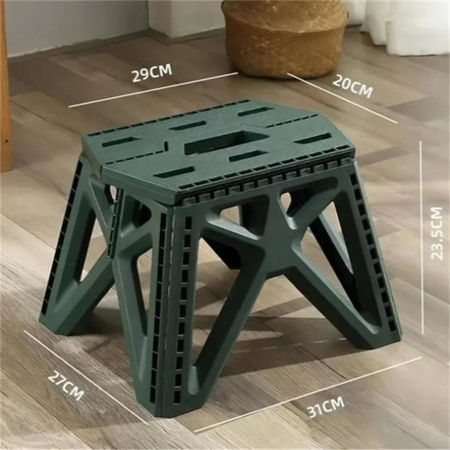 Opvouwbaar krukje plastic 28.5x20x24 cm
