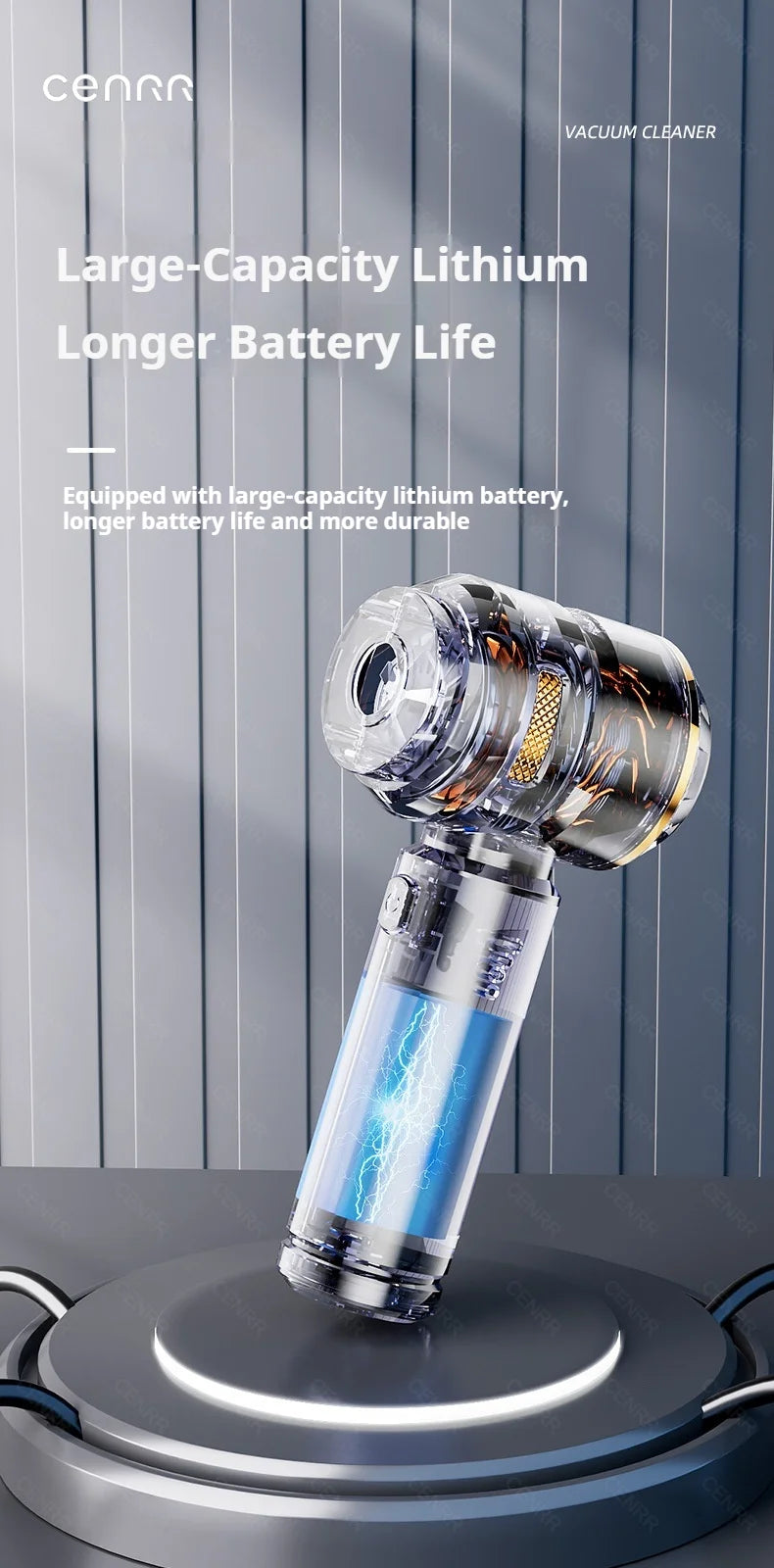 Compact Cordless Handheld Vacuum Cleaner for Car and Home