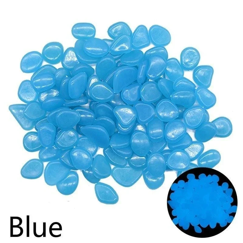 Decoratiestenen glow in the dark tuin aquarium