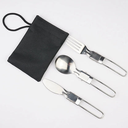 Vouwbaar RVS Bestekset 3-delig Outdoor