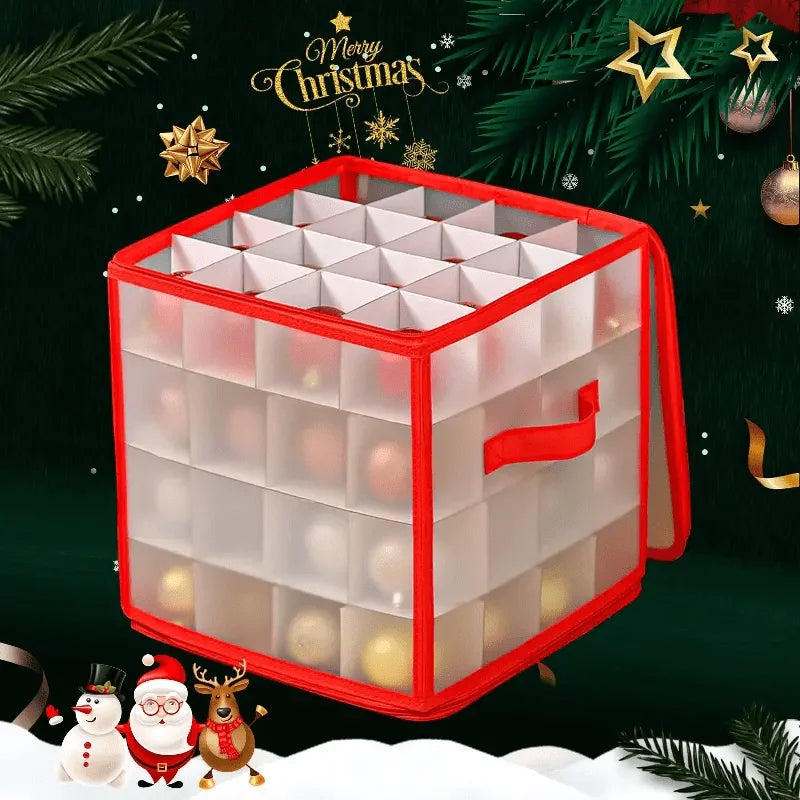 Opbergdoos kerstballen 27L kunststof opvouwbaar