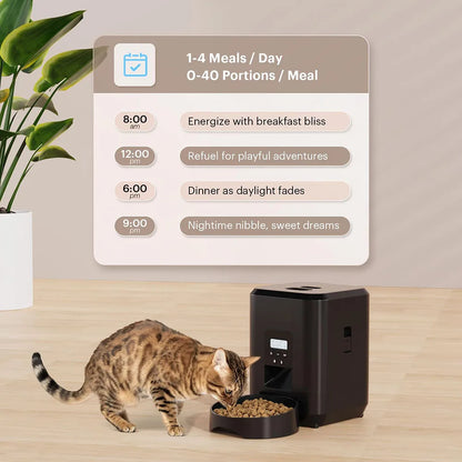 Automatische voerbak met timer voor hond en kat