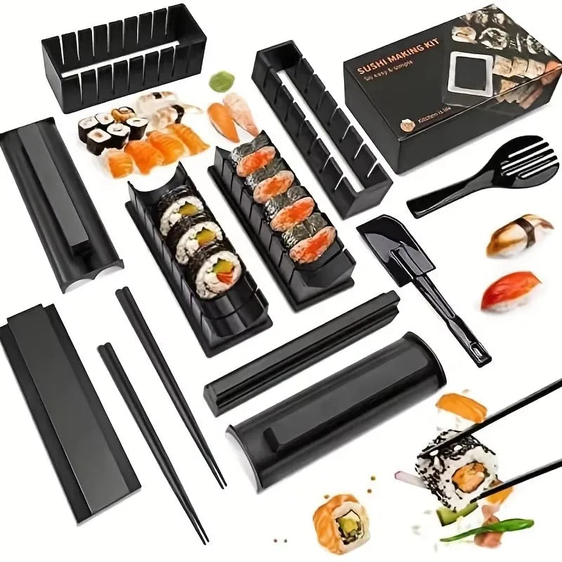 Sushi maker kit 10-delig kunststof