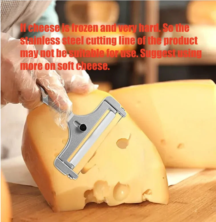 Aluminium kaasplank met instelbare dikte en uitschuifbaar snijblad