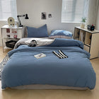Dekbedovertrekset microfiber 3-delig met rits