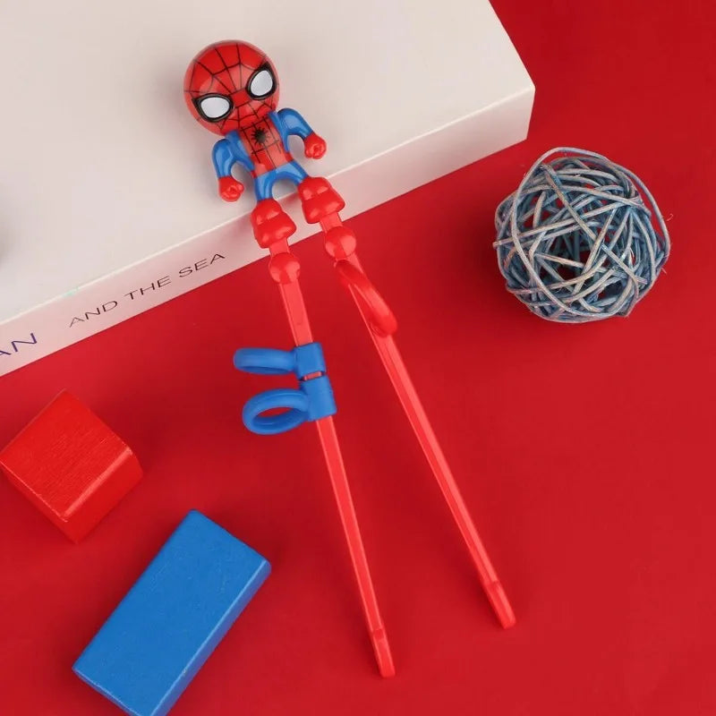 Marvel Trainings Eetstokjes Kinderen Spider-Man en Captain America