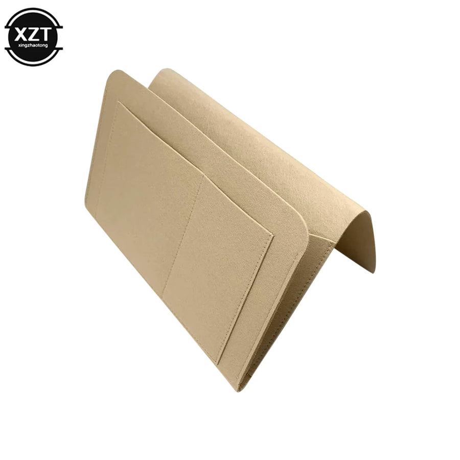 Felt Bedside Organizer for Phone and Magazine