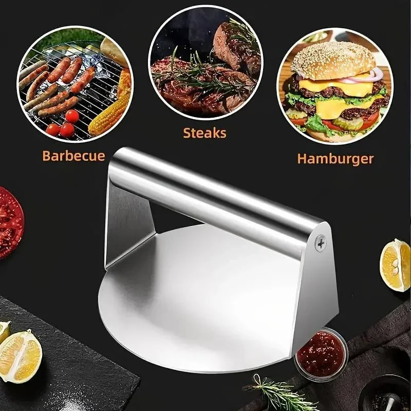 Stainless Steel Smash Burger Press for Consistent Burgers