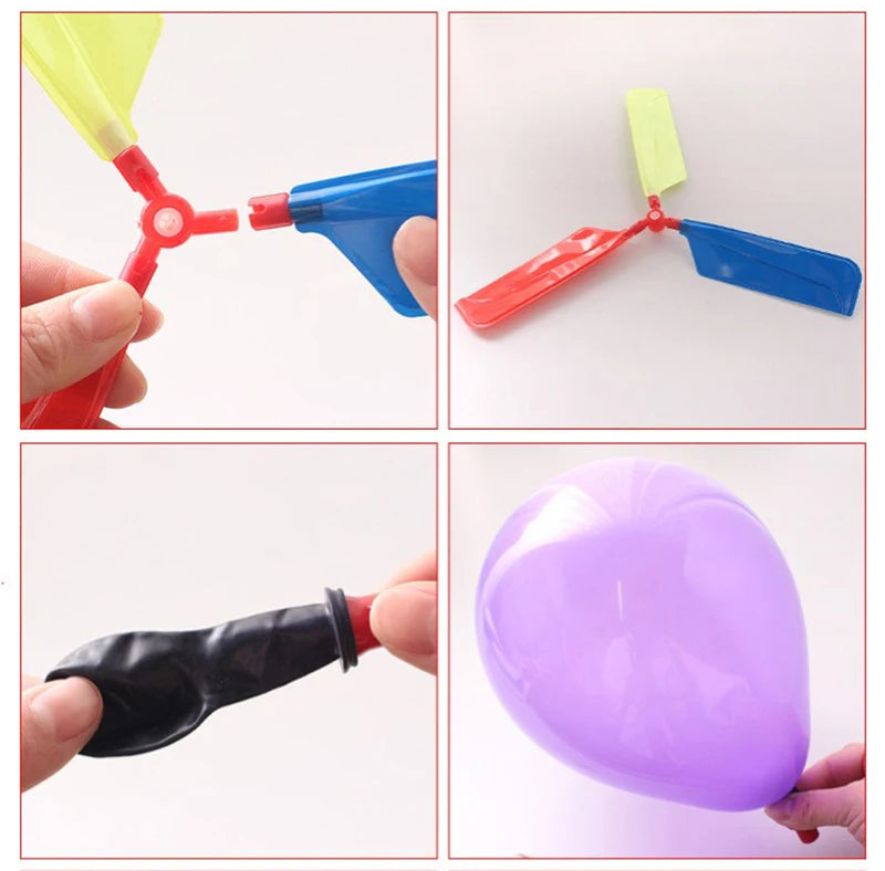 6-piece Hot Air Balloon Helicopter Outdoor Toy Set