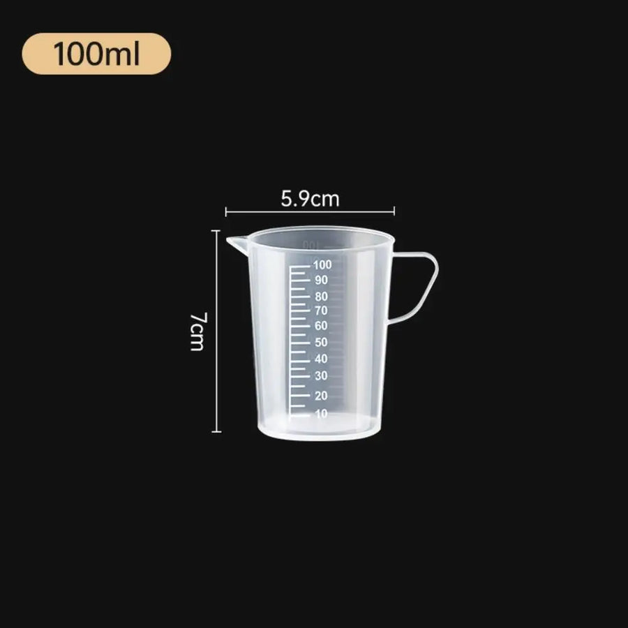 Maatbeker kunststof transparant 1L